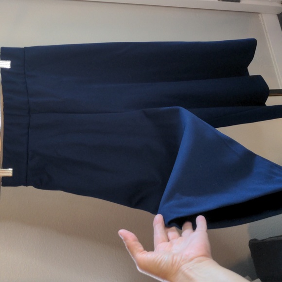 Vintage 70s Blue Gaucho Pants Culottes Wide Leg Ro-Vel Of California SZ Small - Picture 4 of 10